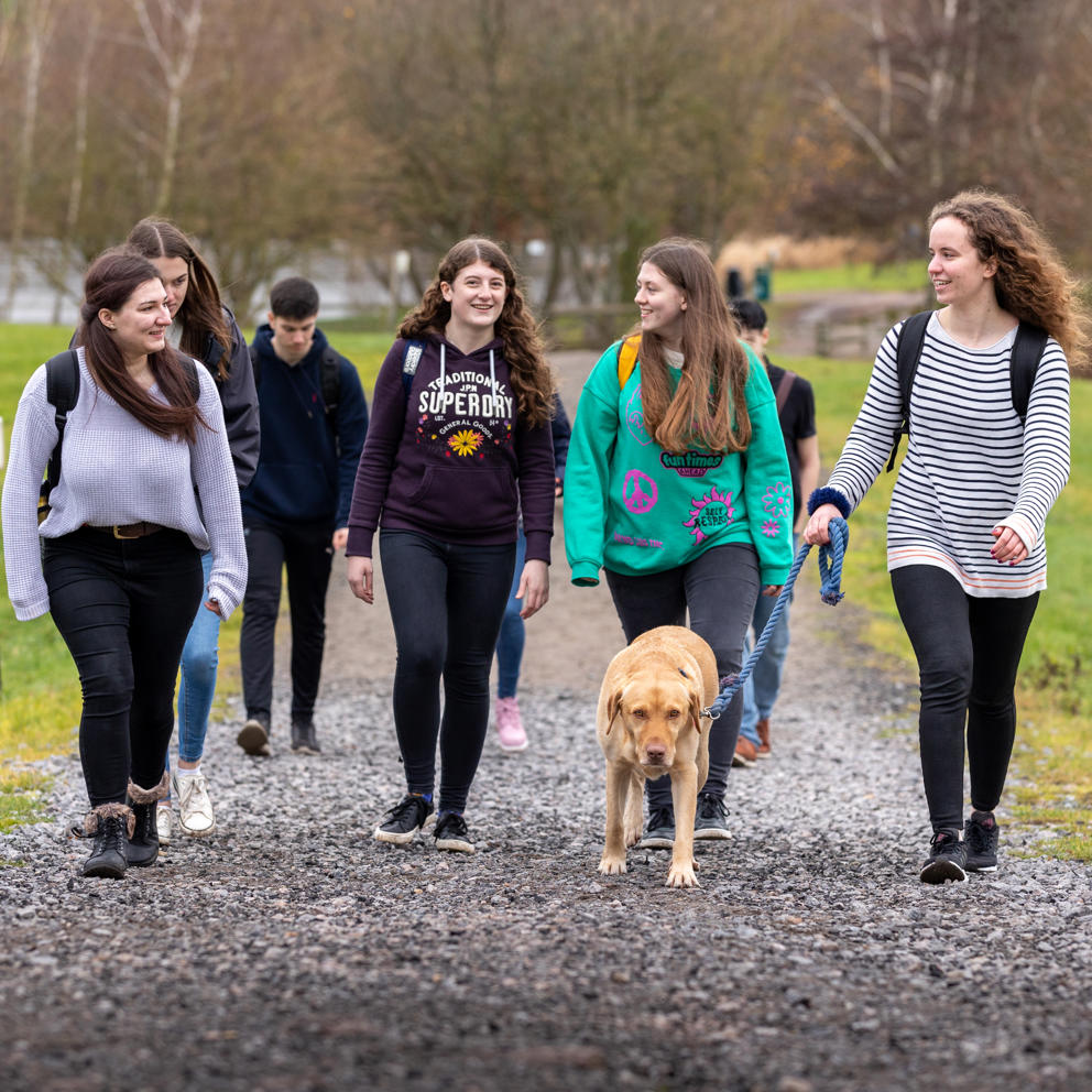 Students Walking Ralph