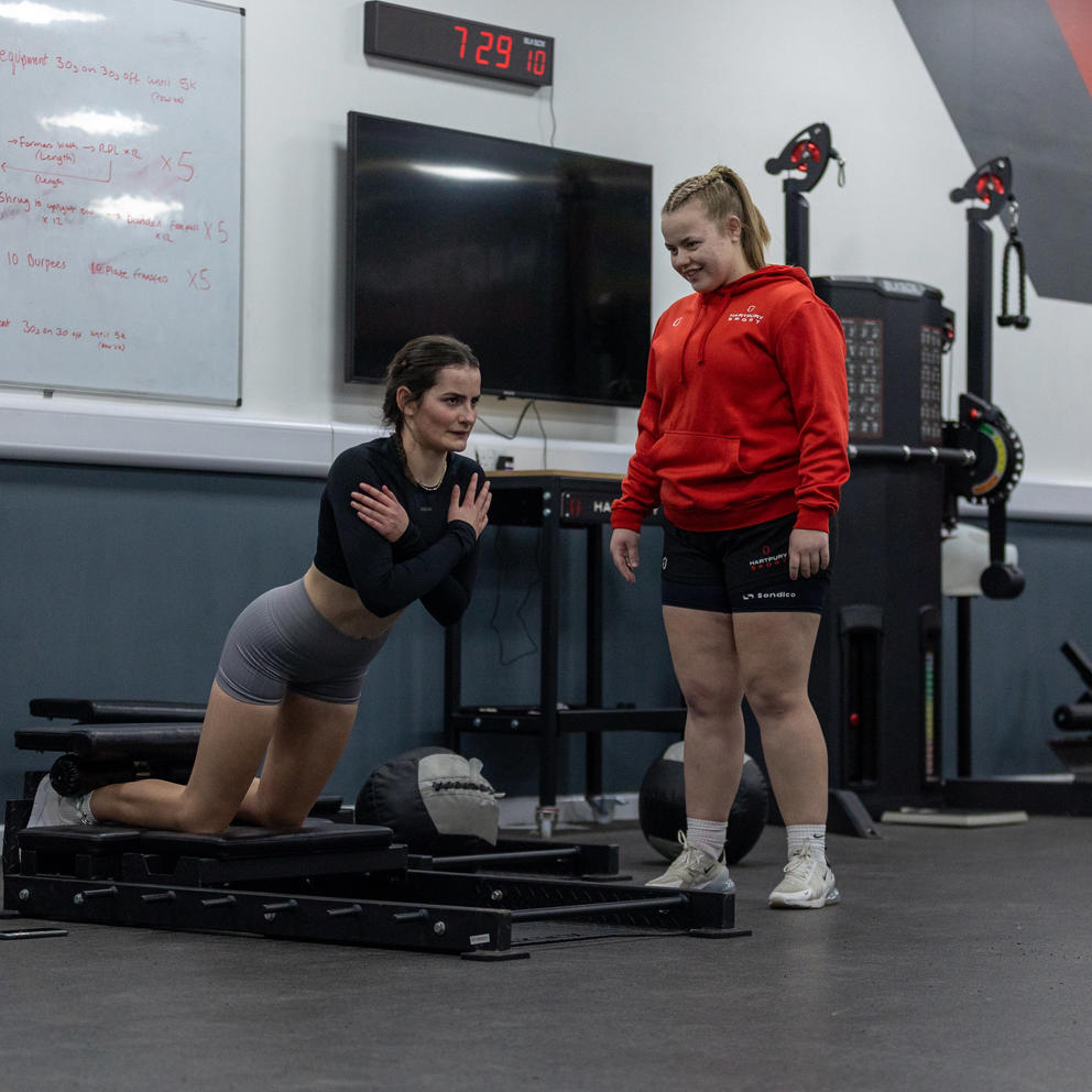 Female Students In Gym