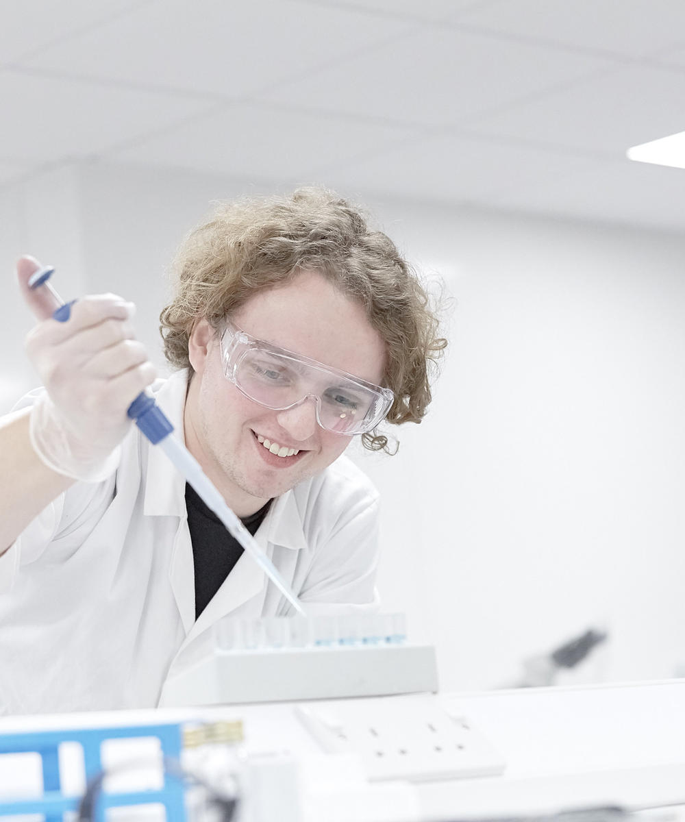 Male Student In Lab