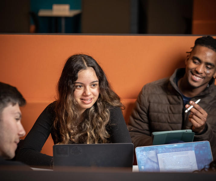 Group Of Students In Study Lounge